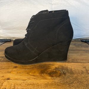 ❗️MOVING SALE❗️ Suede Wedge Heel Booties